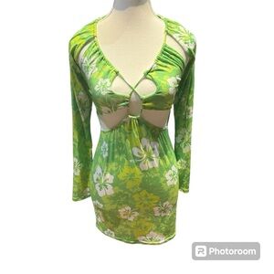 Hibiscus flower dress
